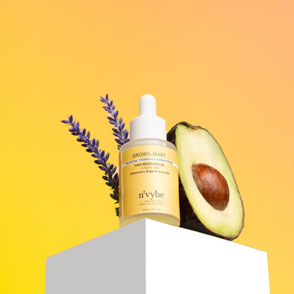 Grows-mary hair regrowth oil infused with Rosemary, Argan & Avocado